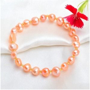 Freshwater Baroque Pink Pearl Mix Bracelet